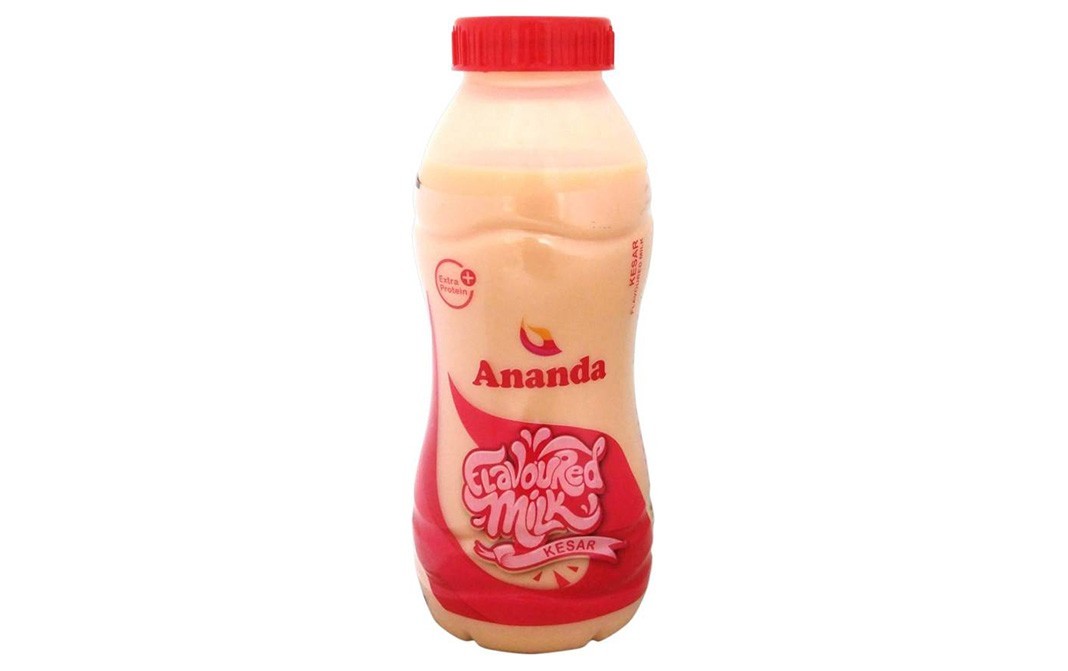 Ananda Flavoured Milk Kesar    Bottle  180 millilitre